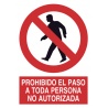 837S | Señal de Prohibido el Paso a Persona No Autorizada