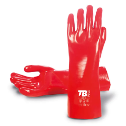 907 · Guante PVC Rojo